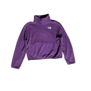 The North Face Women's Fleece Pullover Purple Mock Neck Size Small